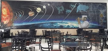 Murals students' restaurant in the college